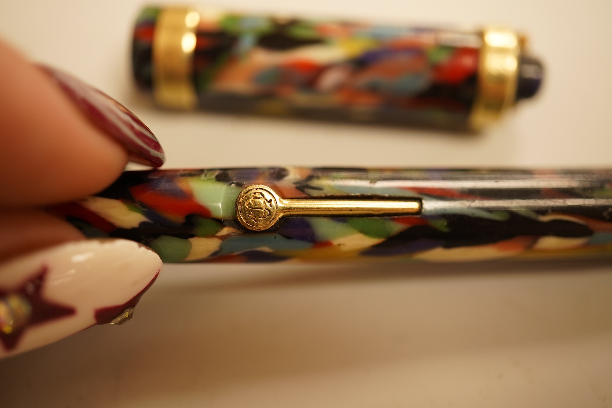 A Conway Stewart Dinkie No. 526 fountain pen, 9cm long